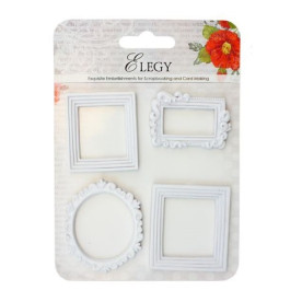 Набор полимерных фигурок Элегия. Набор рамочек, 4 шт. от Scrapberry's
