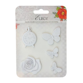 Набор полимерных фигурок Элегия. Бабочки, 5 шт. от Scrapberry's