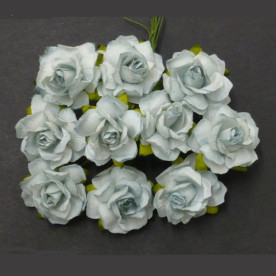 Набір диких трояндочок блідо-блакитного кольору 30 мм, 5 шт.