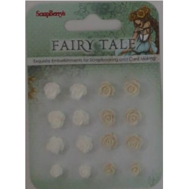 Набір об'ємних квіточок Казка про фей 3, 16 шт. від Scrapberry's