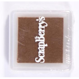 Пигментные чернила для штампинга, 2.5х2.5 см, цвет светло-коричневый от Scrapberry's