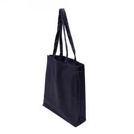 Экосумка саржа синий, плотность 250 г/м2, 38х42 см, ручка 70 см, хлопок