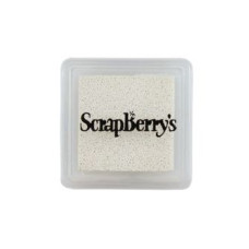 Пигментные чернила, 2.5х2.5 см, цвет мерцающий белый от Scrapberry's