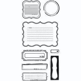 Акрилові штампи Basics - Stamps - Notes, BasicGrey