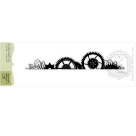 Акриловий штамп Бордюр з шестернями 10,7х1,9 см Lesia Zgharda