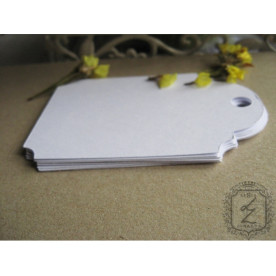 Набор тегов белого цвета 5,2х7,8см, 10 шт от Lesia Zgharda