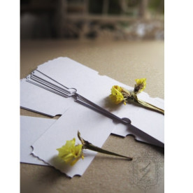 Набір квитків-вирубування білого кольору 13,9х3,2см, 30 шт від Lesia Zgharda