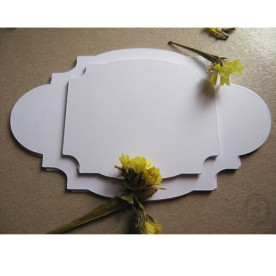 Набір парних рамок білого кольору 6,3х5,2см і 11,2х6,7см, 10 шт від Lesia Zgharda