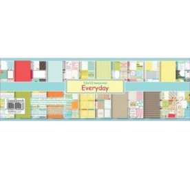 Набор скрапбумаги День за днем 12 листов 30х30 см двусторонний от Scrapberry's