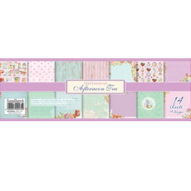 Набор скрапбумаги Полуденный чай 14 листов 30х30 см односторонний от Scrapberry's