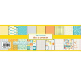 Набор скрапбумаги Это лето 9 листов 30х30 см двусторонний от Scrapberry's