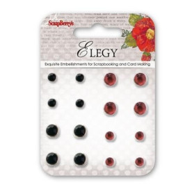 Набір брадс кристали "Елегія" 16 шт від ScrapBerry's