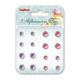 Набір брадсов кристали "Afternoon Tea", 16 шт. від ScrapBerry's 