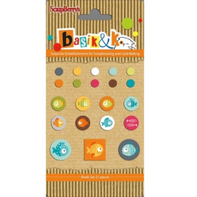 Набор брадсов "Басик 1", 21 шт, ScrapBerry's