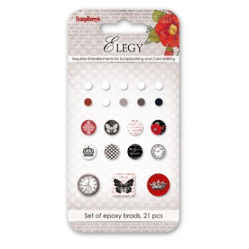 Набор брадсов "Элегия", 21 шт, ScrapBerry's