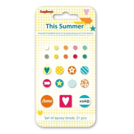 Набор брадсов "Это Лето" 10 шт. от ScrapBerry's