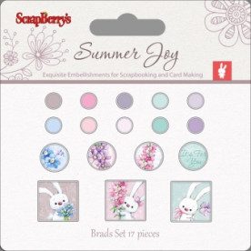 Набор брадсов "Летняя Радость 2", 17 шт, ScrapBerry's