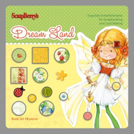 Набір брадс "Чарівна Країна 2", ScrapBerry's, 15 шт