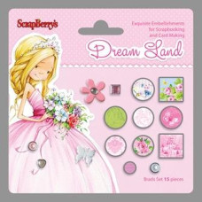 Набор брадсов "Волшебная Страна 3", ScrapBerry's , 15 шт