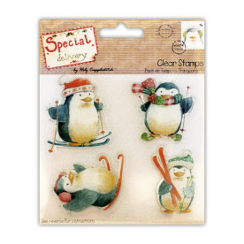 Набір штампів Special Delivery Stamps - Penguins, Helz Cuppleditch 