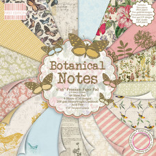 Набір паперу Botanical Notes 16 аркушів 15х15 см  First Edition