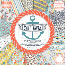 Набор бумаги Sail Away 16 листов 15х15 см First Edition