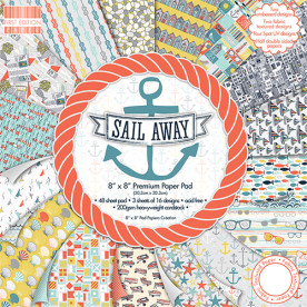 Набор бумаги Sail Away 16 листов 20х20 см от First Edition
