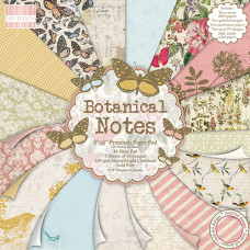Набор бумаги Botanical Notes 16 листов 20х20 см от First Edition