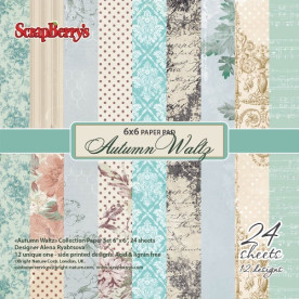 Набір паперу Осінній вальс 15х15 см 24 листа від Scrapberry's