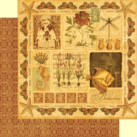 Двусторонняя скрапбумага Botanicabella 30х30 см от Graphic 45