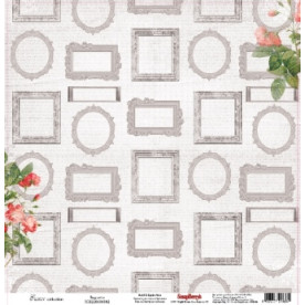 Односторонняя скрапбумага Багет 30х30 см от Scrapberry's
