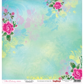 Двусторонняя скрапбумага Французский узел 30х30 см от Scrapberry's