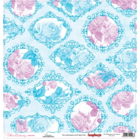 Двосторонній скраппапір Канва 30х30 см від Scrapberry's