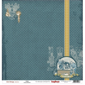 Двосторонній скраппапір Гараж 30х30 см від Scrapberry's