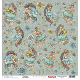 Двусторонняя скрапбумага Мечты 30х30 см от Scrapberry's