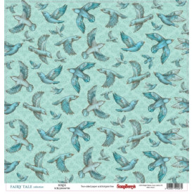 Двусторонняя скрапбумага Птицы 30х30 см от Scrapberry's