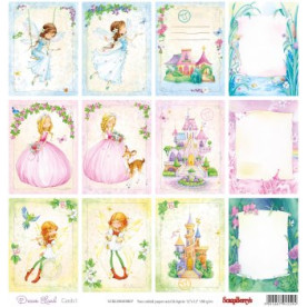 Двосторонній скраппапір Чарівна країна картки 1 30х30 см від Scrapberry's