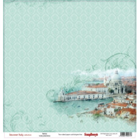 Двусторонняя скрапбумага Венеция 30х30 см от Scrapberry's