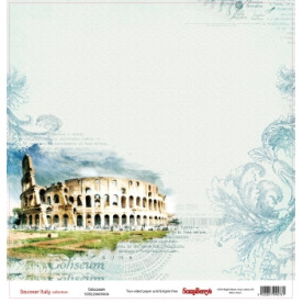 Двусторонняя скрапбумага Колизей 30х30 см от Scrapberry's