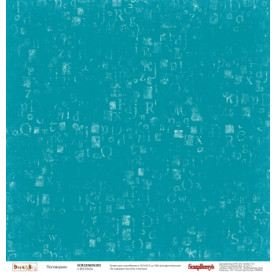 Двусторонняя скрапбумага Поговорим 30х30 см от Scrapberry's