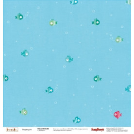 Двусторонняя скрапбумага Под водой 30х30 см от Scrapberry's
