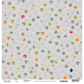 Двусторонняя скрапбумага Птенчики 30х30 см от Scrapberry's