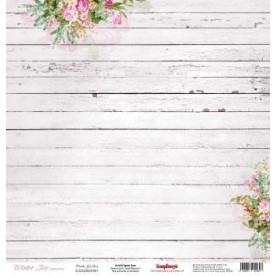 Односторонній скраппапір Зимовий сад 30х30 см від Scrapberry's