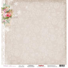 Односторонній скраппапір Музика зими 30х30 см від Scrapberry's