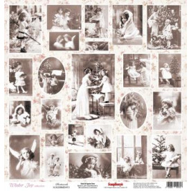 Односторонняя скрапбумага Открытки 30х30 см от Scrapberry's