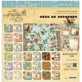 Набір скраппаперу Time To Flourish 30х30 см 24 листа від Graphic45