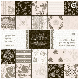 Набір скраппаперу Midnight 32 аркуша 15х15 см від Papermania