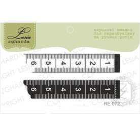 Акриловий штамп Сантиметрові рядки, Lesia Zgharda.