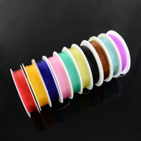 Набор лески для бисера, 10 рулонов, 15 м, 1,0 мм