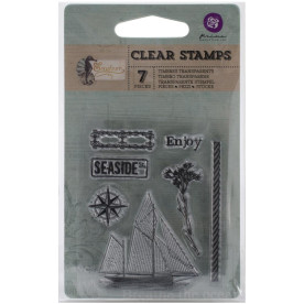 Акриловый штамп Sailboat Seashore, 6,3х7,6 см, Prima